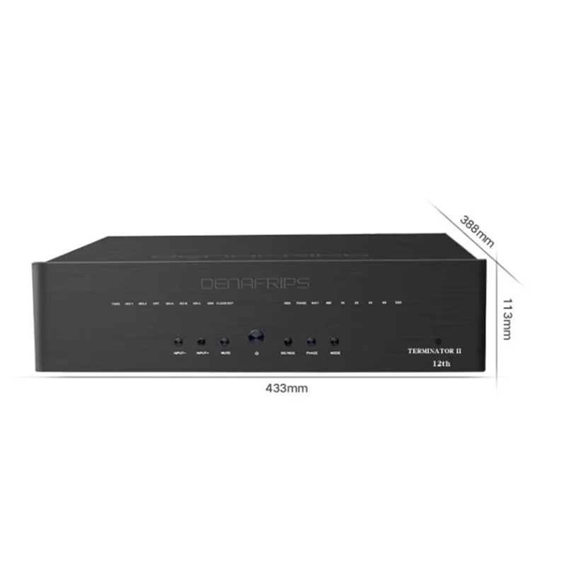 Denafrips TERMINATOR II 12e-1 Discrete weerstand Volledig gebalanceerde R2R USB I2S Ondersteunt DSD1024 digitale audio DAC R2R-decoder