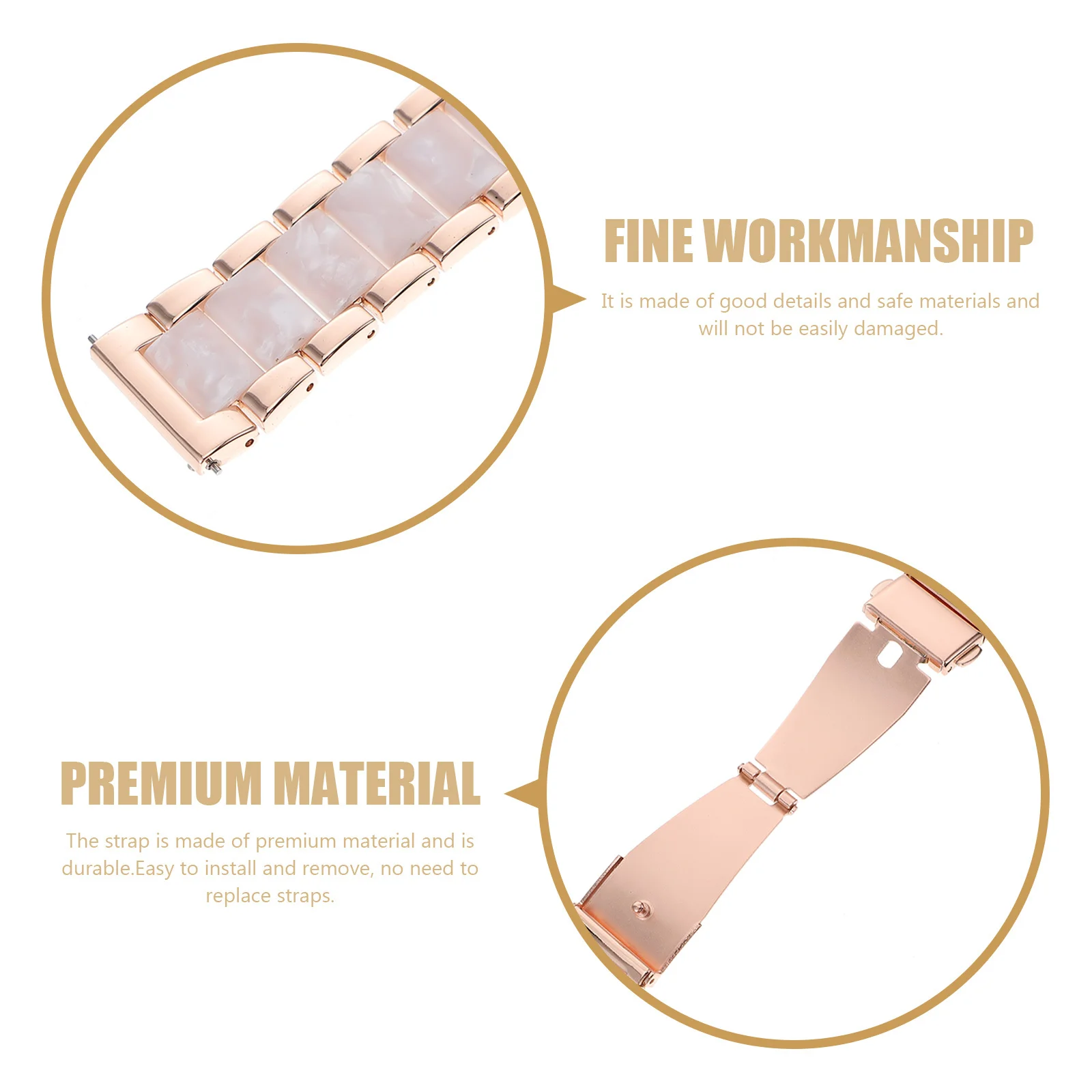 

Stainless Steel Watch Band Metal Strap Anti Slip Business Men Accessory Watch Band Watchband Anti-Slip Watchband