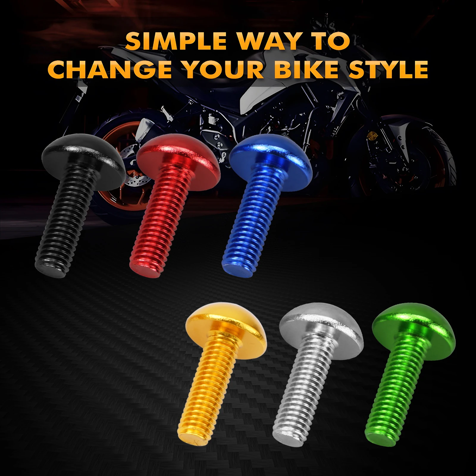 Universal M5 Aluminium windshield bolts Kit For BMW Ducati Aprilia for Honda Suzuki Triumph Yamaha Kawasaki Aprilia