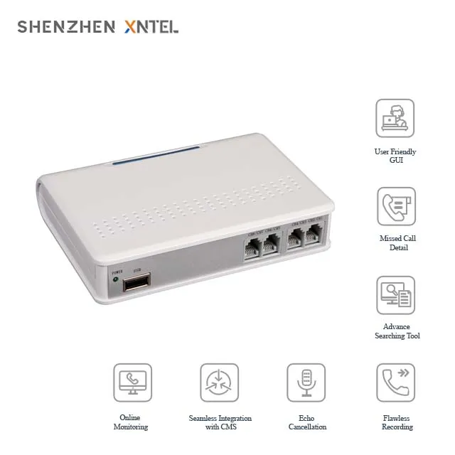 8 Lines Digital Voice Recorder PC base USB Analog Telephone Recorder Device for PBX