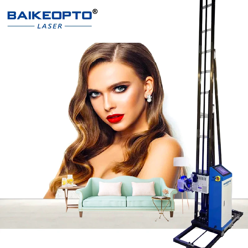 Impresora de pared Vertical UV con pantalla táctil 3D, máquina de impresión de pared de barniz de inyección de tinta Digital para negocios y manualidades