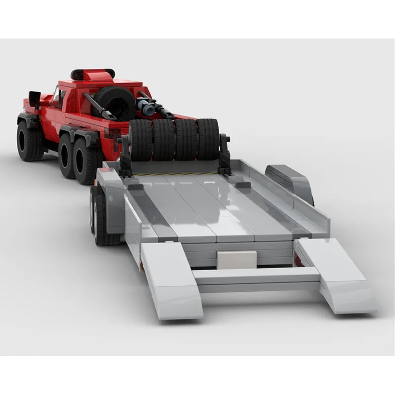 

MOC-223434 New Classic Cargo Truck 6x6 with Trailer Building Block Model 628 Pieces Creative Boys Children's Birthday Toy Gift