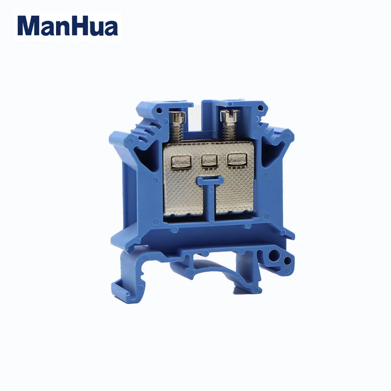 ManHua10Pcs Din Rail Terminal Blocks UIK-16 Universal Class Connector Screw ConnectionTerminal Strips Block UIK16 Wire Conductor