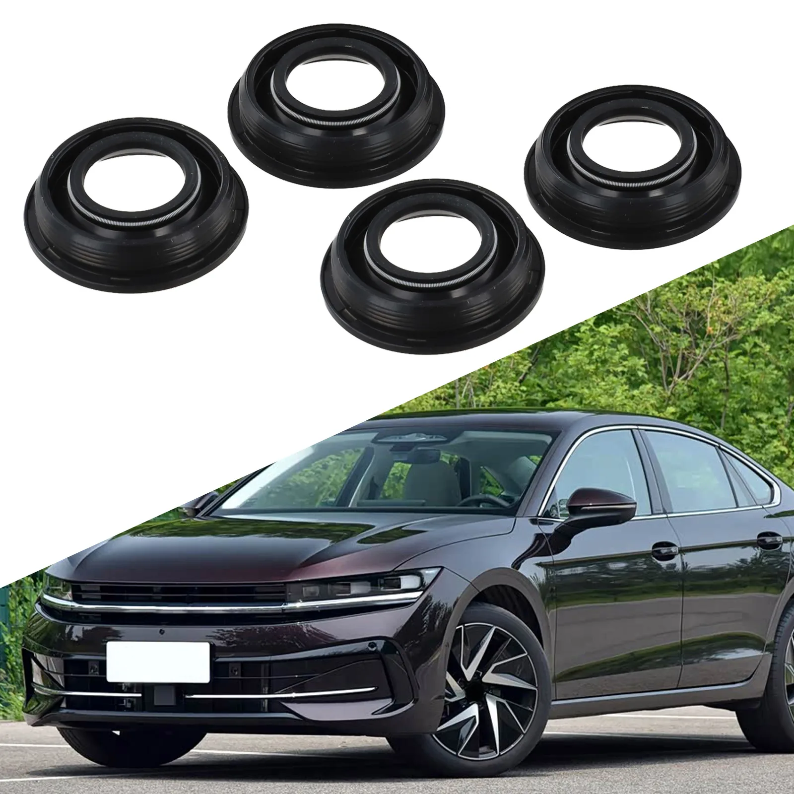 Automotive Repair Fuel Injector Seal Replacement Seals 4 Pieces Automotive Seals Direct Replacement Engine Seals OE Part Numbers