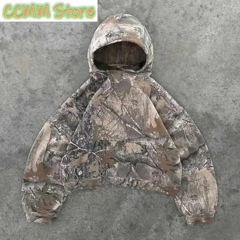 Streetwear Zip Hoodie Clothes Men Women Harajuku Gothic Retro Camo Graphic Oversized Hoodie Sweatshirt Fashion Casual Tops