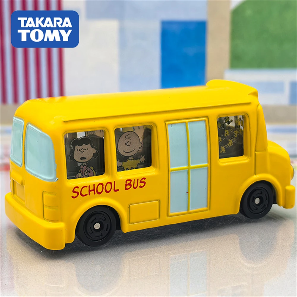 تاكارا تومي توميكا سنوبي حافلة مدرسية نموذج سيارة سبيكة حافلة جمع دييكاست لعبة مجسمة عالية الجودة الحلي هدية #4