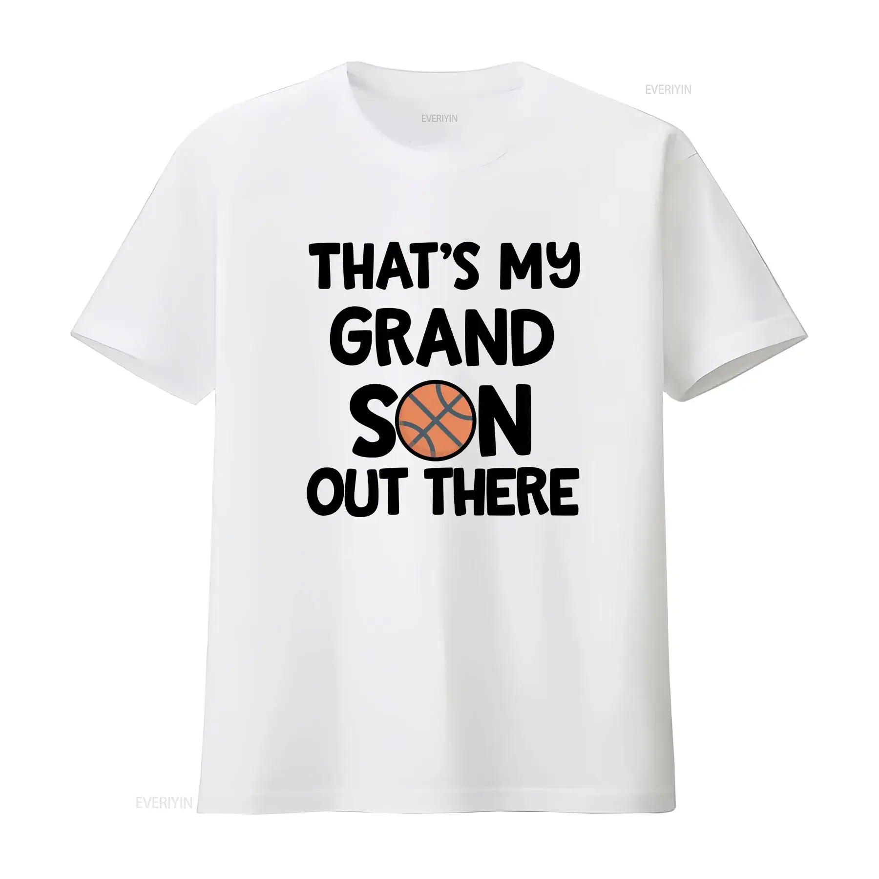Basketball T Shirt Grandma That's My Grandson Out There Cute vintage Washed Versatile Casual Stylish fashion Soft Unisex