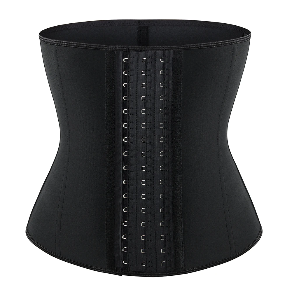 Fajas Colombianas Latex Waist Trainer Cincher 9 Steel Boned Slimming Belt Underbust Corset Sport Shapewear