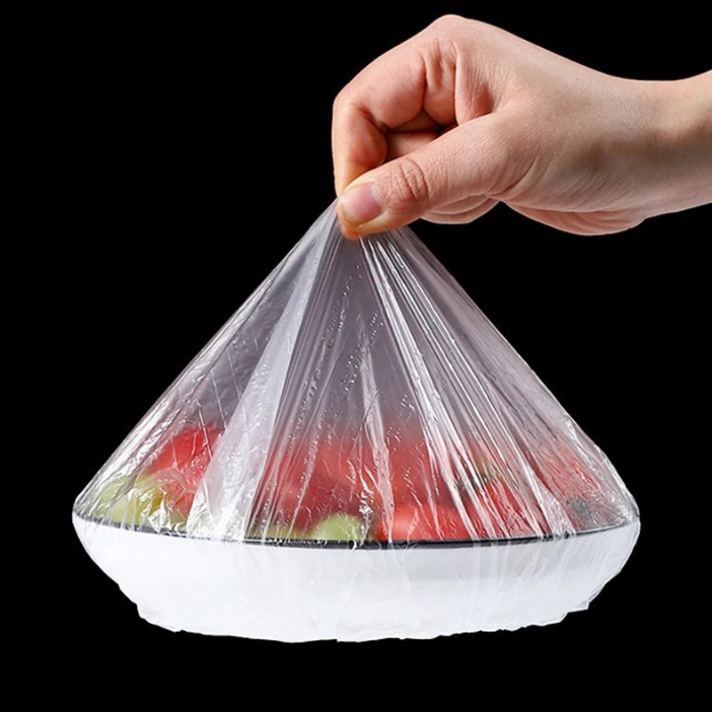 10-500pcs Disposable Food Cover Food Grade Plastic Elastic Food Lids Wrap Bags Refrigerator Fresh-keep Bag For Fruit Vegetable