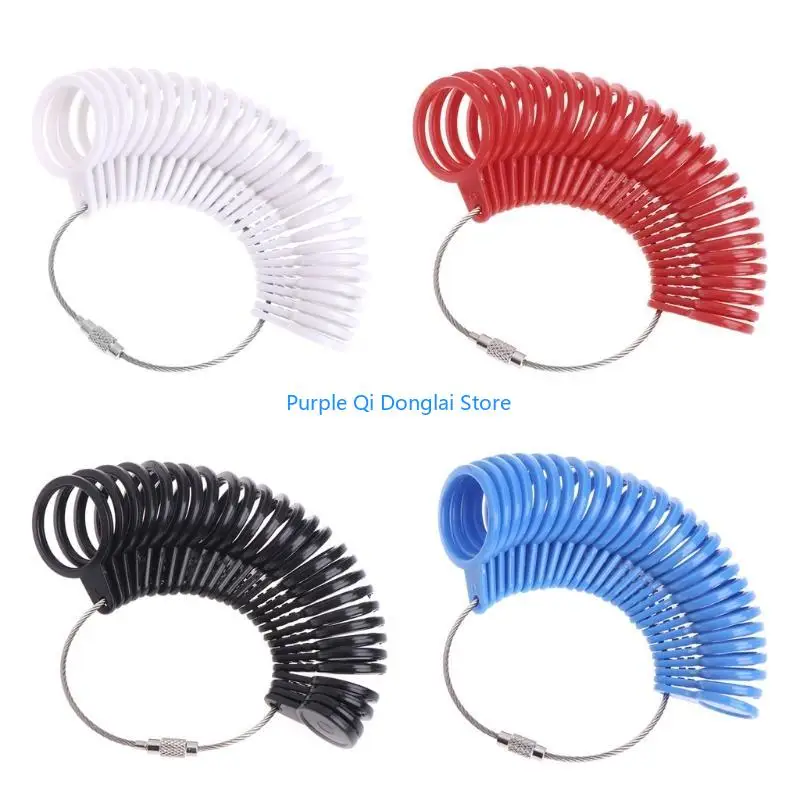 L21E Practical Finger Ring Sizer Finger Size Gauge Measure Jewelry Making Sizing Tool