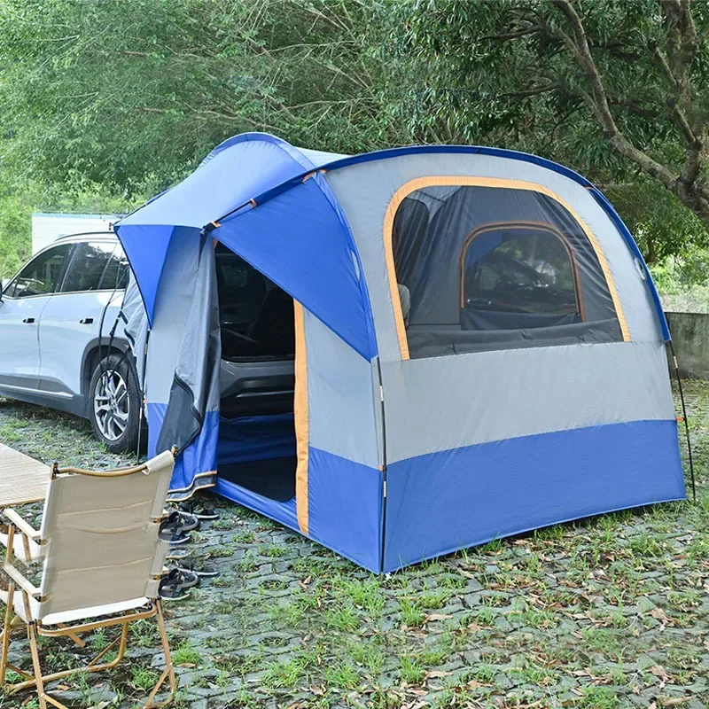 Fabriek Hot Selling Outdoor camping auto staart tent suv opvouwbare dubbele dak Regenbestendige kofferbak