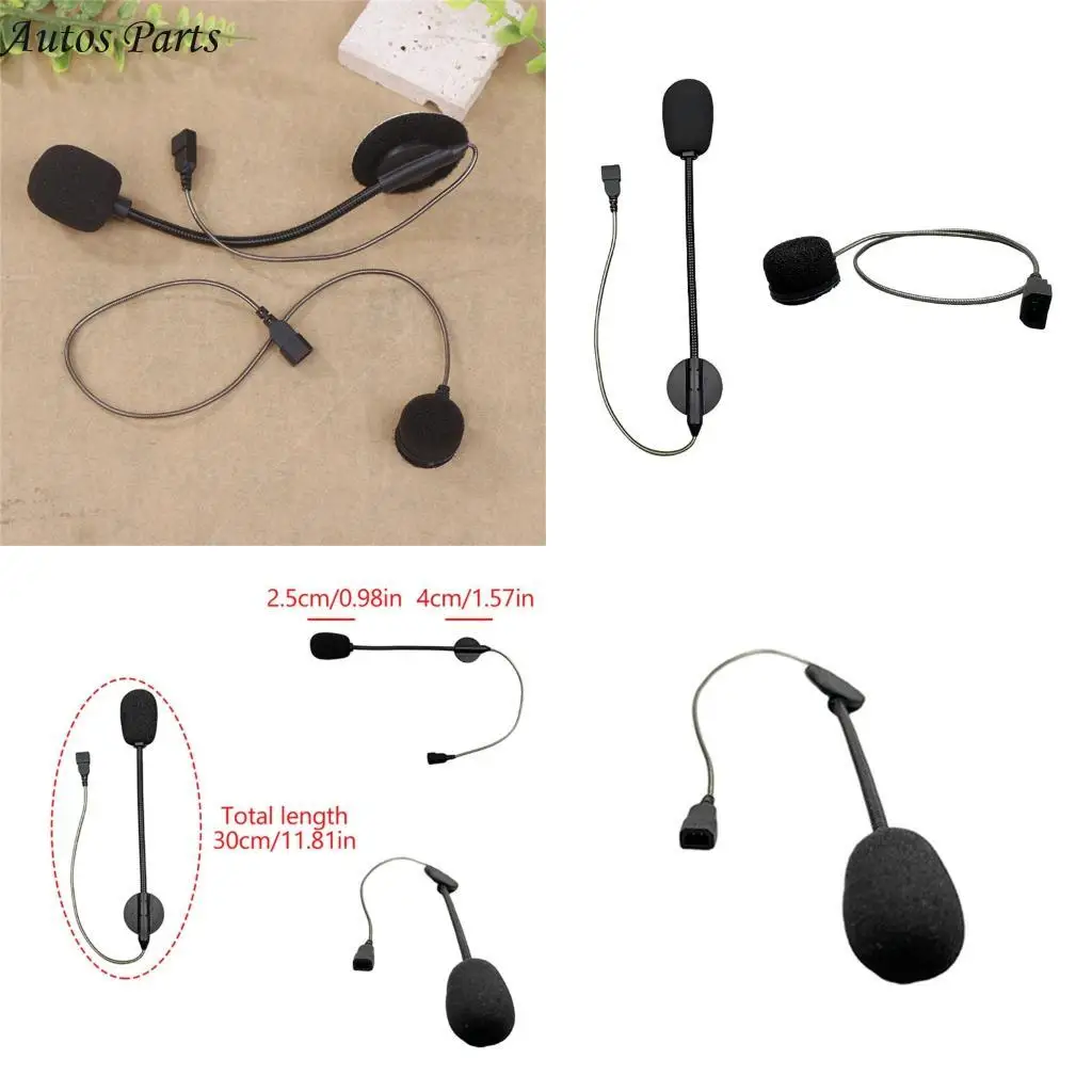 

57BA Clear Communication Anti Interference Headsets Intercom Microphone Designed For CARDO Asmax Reso Helmets Radio Systems