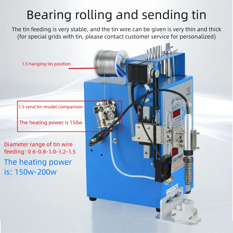 Multifunktionale Soldatmaschine Halbautomatische Lötstation Präzises USB-Punktschweißen DC-Stecker Löten LED-Lichtleistung