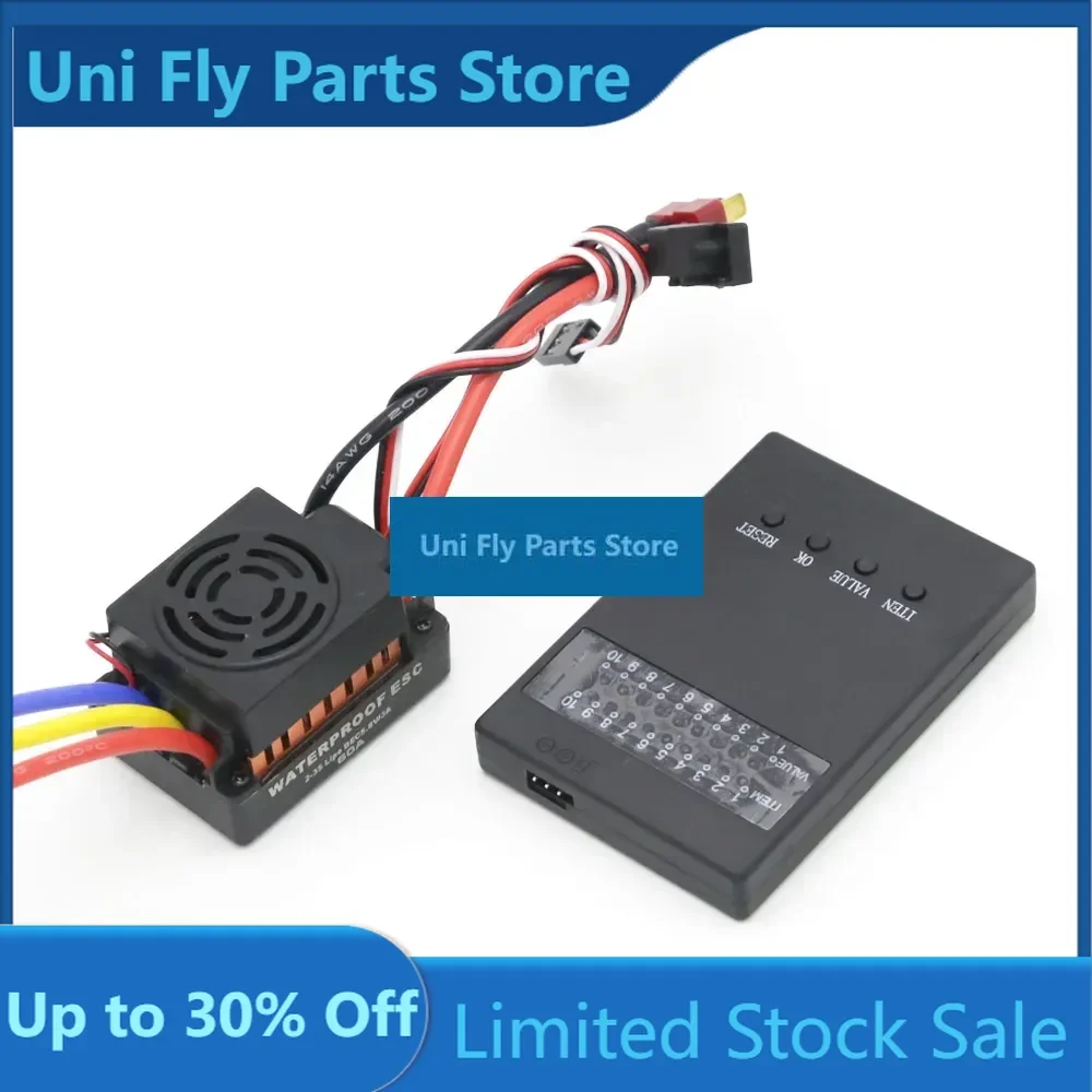 Upgrade Rc Waterproof 3650 3900KV RC Brushless Motor 60A ESC Programmer For 1/10 RC Car Truck Motor KitUniFly