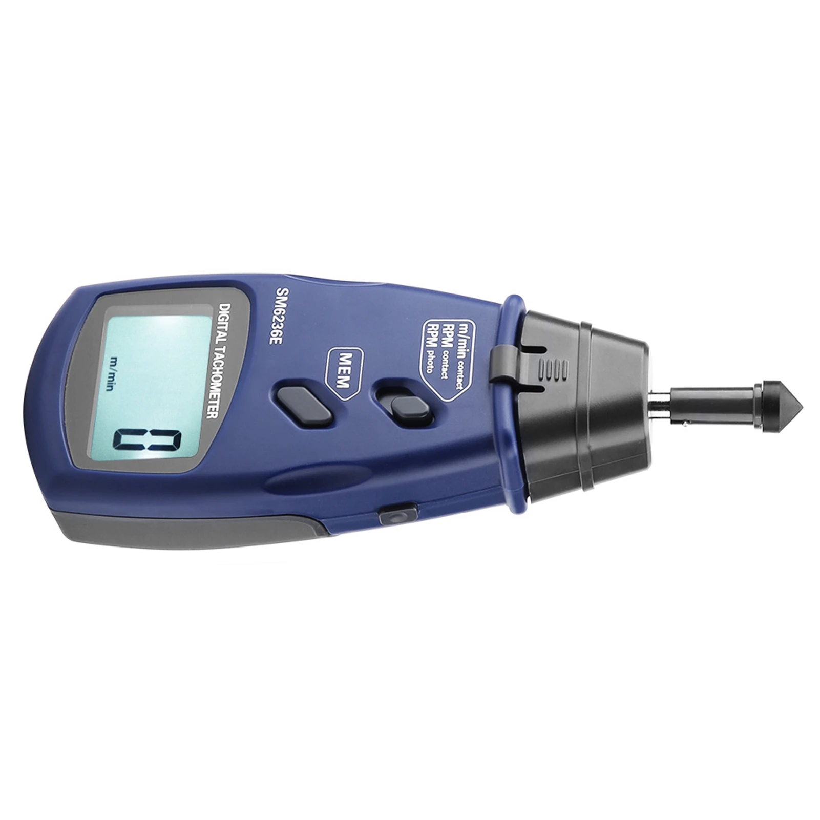 Тахометр ЖК-тахометр SM6236E лазерный/контактный тахометр 5 цифр 18 мм цифровой ЖК-дисплей тахометр тестер вращения цифровой тахометр
