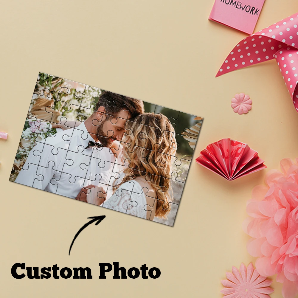 Custom Photo Puzzle 35-1000 Pieces Personalized Birthday Gift for Family And Friends Customizable Brain Teaser