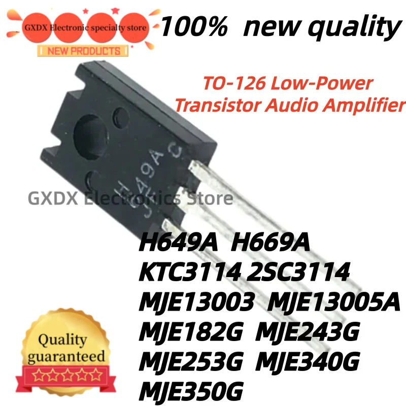 5Uds MJE182G MJE243G MJE243 MJE253G MJE340G MJE350G H649A H669A KTC3114 2SC3114 C3114 MJE13003 SW13003A SW13003 MJE13005A 13005A