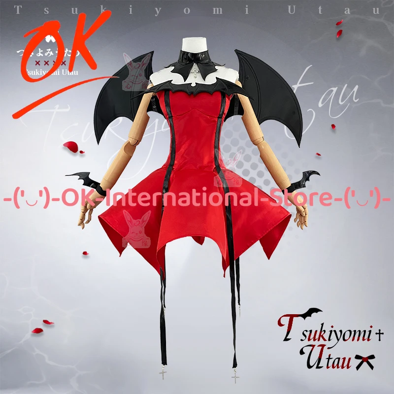 

Shugo Chara Tsukiyomi Utau Demon Косплей Костюм Крыло Аниме Игра Ролевая Игра Наряд Женское Платье Хэллоуин Карнавальная Вечеринка Униформа