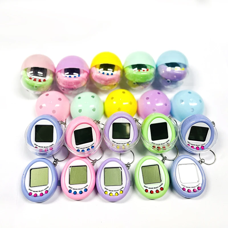 1PCS 90S Nostalgic Tamagotchi Electronic Pets Macaron Color Surprise Egg Capsule Egg Ball Model Puppets Toys For Kids Children