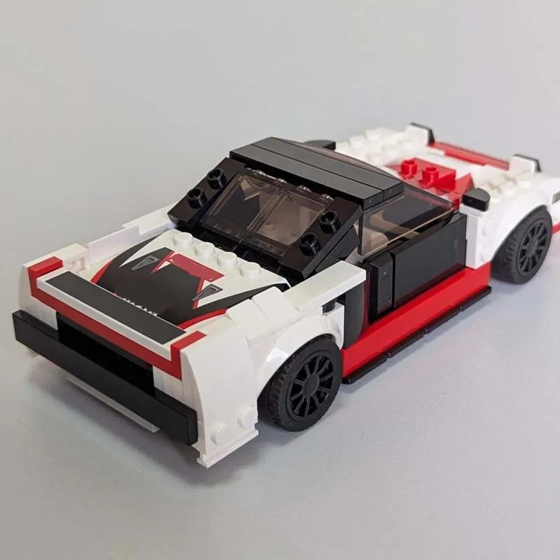 232 قطعة من مكعبات البناء القابلة للتخصيص طراز 76896 NSX MOC لسيارة سباق فائقة السرعة، تصميم نموذج شعبي بسيط، لعبة DIY، هدية عيد ميلاد