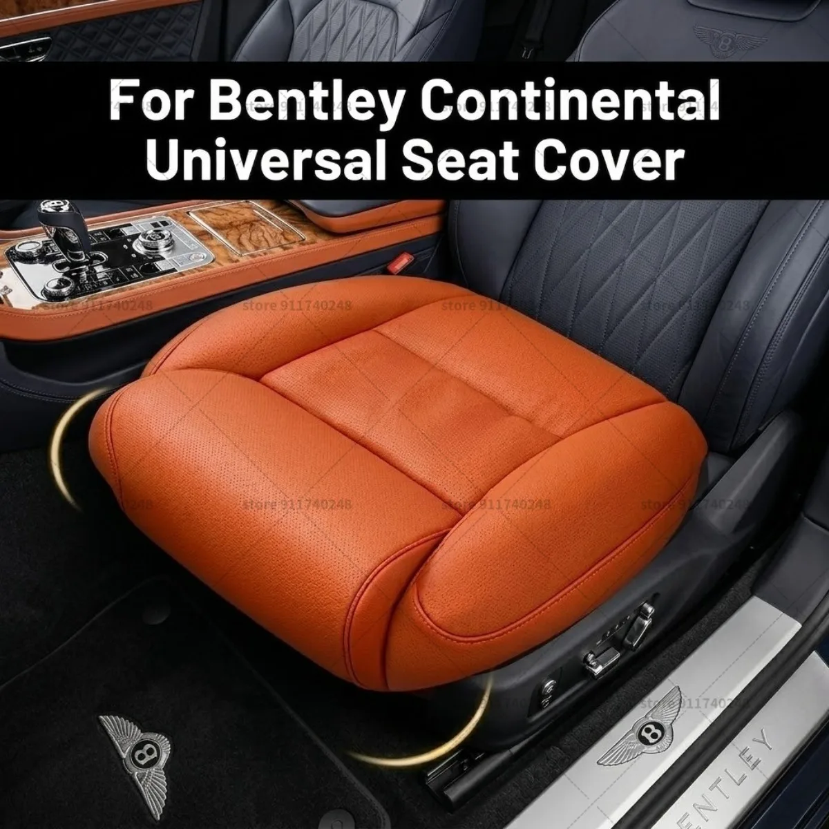 

Подушка-удлинитель для ног Bentley из пены с эффектом памяти, кожаная, для поддержки бедер, аксессуар для интерьера автомобиля