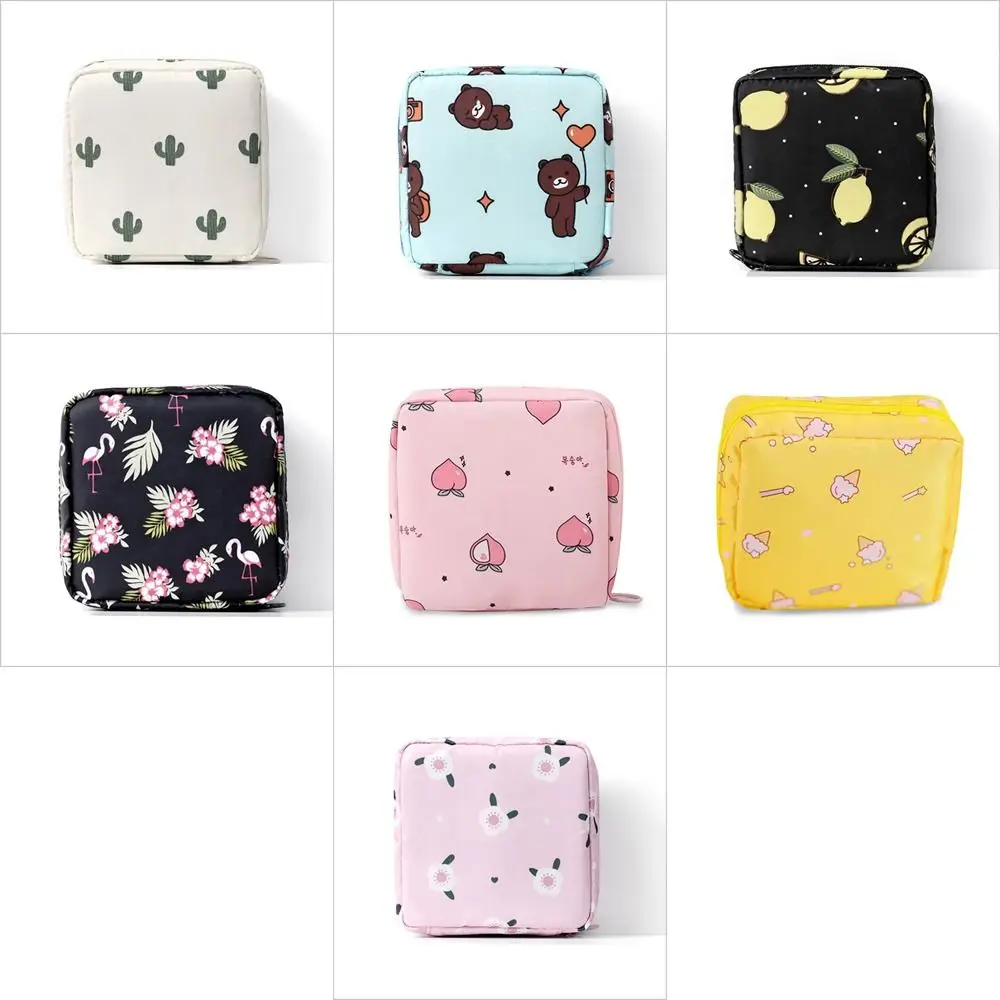 Tissue Makeup Organizer Headphone Case Credit Card Holder Sanitary Mat Bag Tamper-Proof Storage Bag Change Purse Sanitary Bag