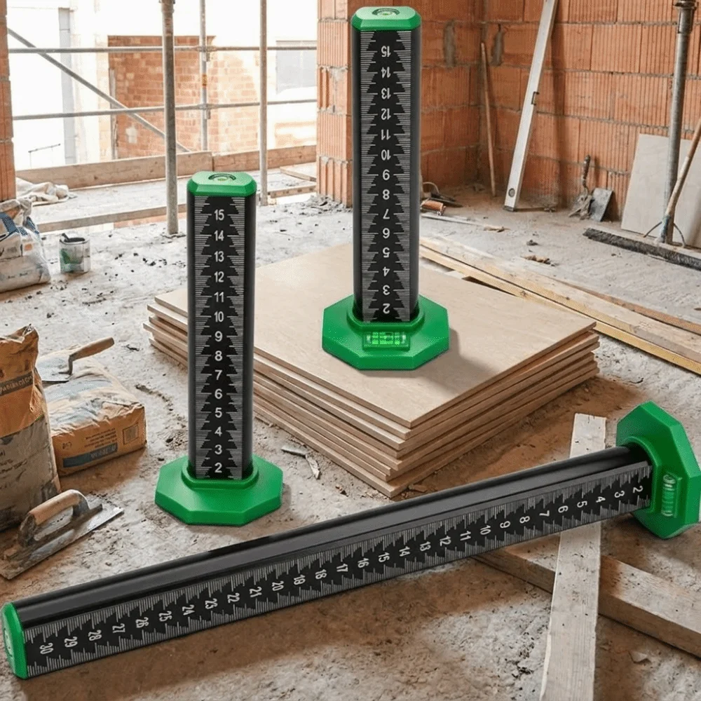 Professional Brick Laying Ruler Level Wall Tile Laying Magnetic Ceiling Leveling Ruler Marking Scales Easy Installation