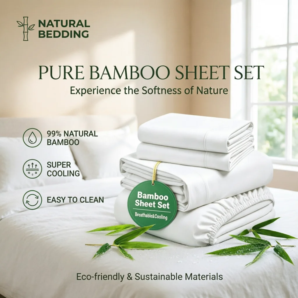 3pcs/4PCS Cooling Satin Bed Sheet Set, Shrink-Resistant, Fade-Resistant, Hypoallergenic, Breathable, Flat Sheet & Fitted Sheet & Pill