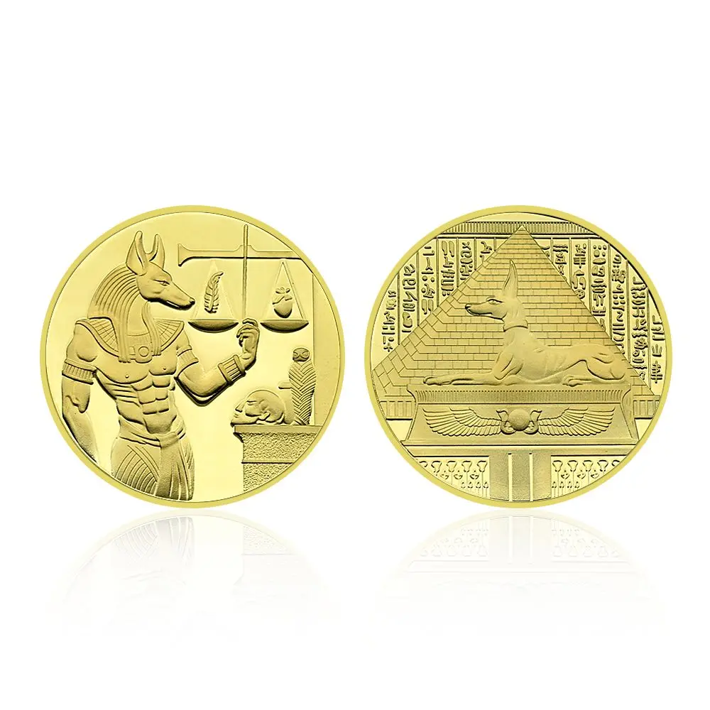 6-piece Set of Ancient Egyptian Pharaoh Pyramid Commemorative Coins Egyptian Collectible Coin Gifts