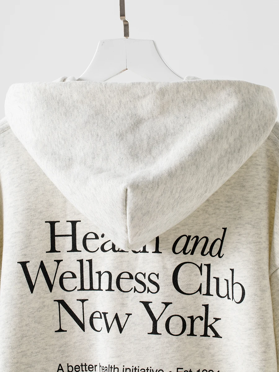 Sudaderas deportivas con estampado de letras para mujer, Sudadera holgada informal de manga larga con capucha, ropa nueva, jersey de moda, Tops 2024