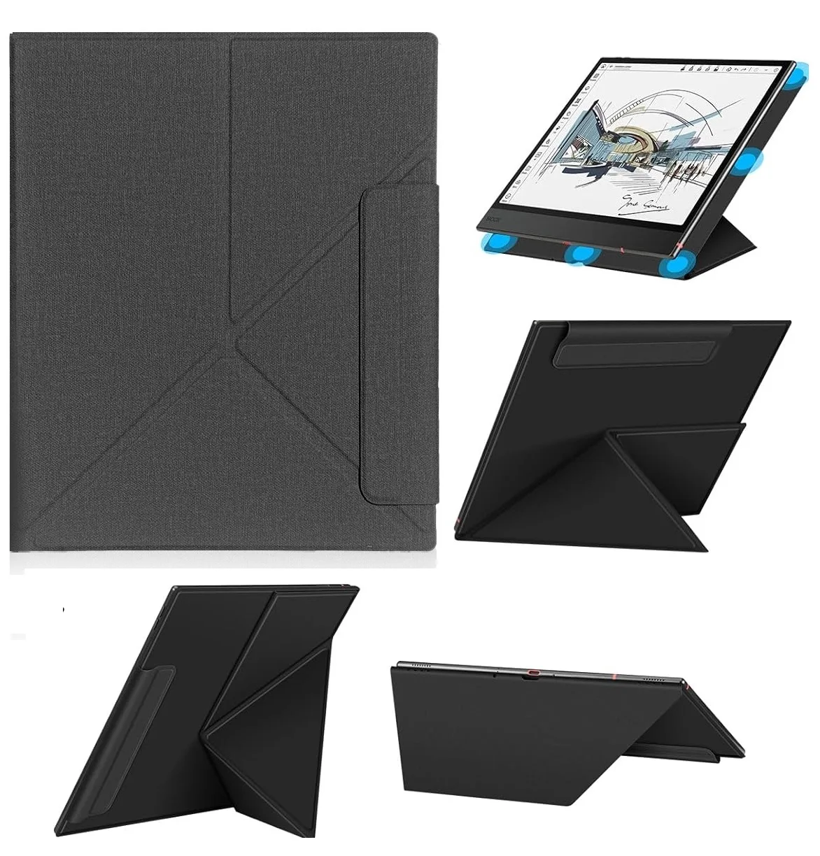 for BOOX Note Air 5 2025/Air4 (2024)/Air3 B/W (2023) Case 10.3 inch, Multi-Viewing Angles | Slim Light Shell Cover