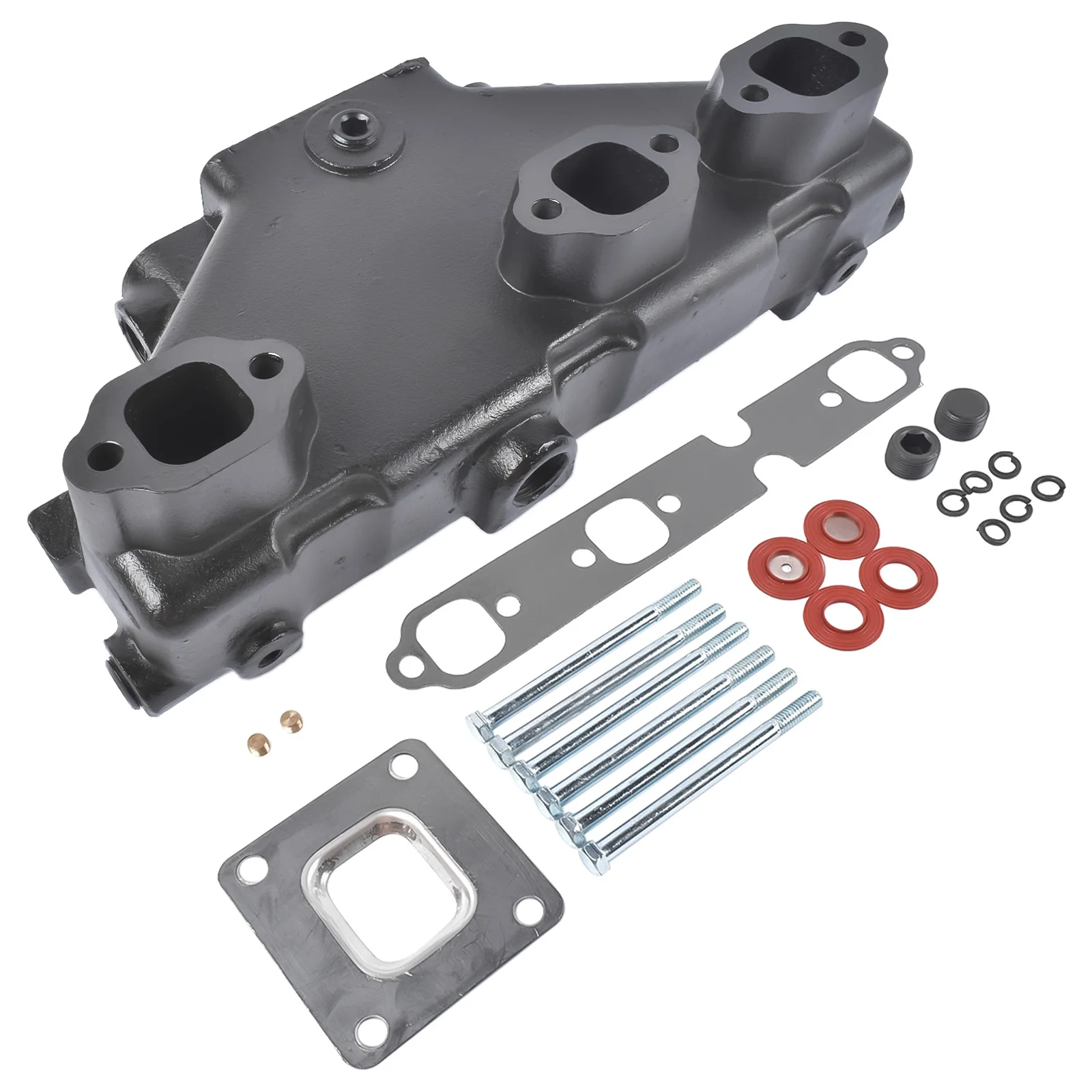 Glossy Exhaust Manifold Dry Joint Riser for 4.3 2002-UP Boats 864612T01 MC-1-864612 MC1864612