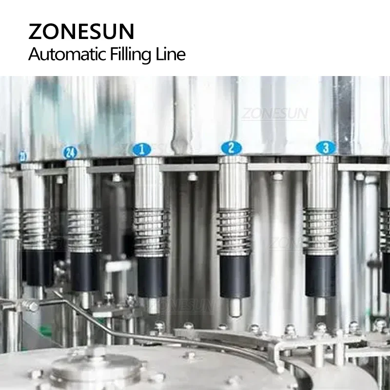 ZONESUN ZS-AFM 24000BPH Mesin Pengisian Botol PET Otomatis Penuh Lini Produksi Massal Pembuatan Minuman Air Mineral