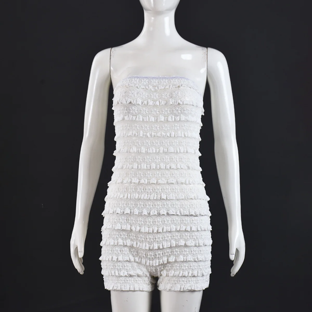 2025 여름 신상 핫세일 백리스 슬림 탄력 유럽 및 미국 스타일 튜브탑 원피스 Cw20907