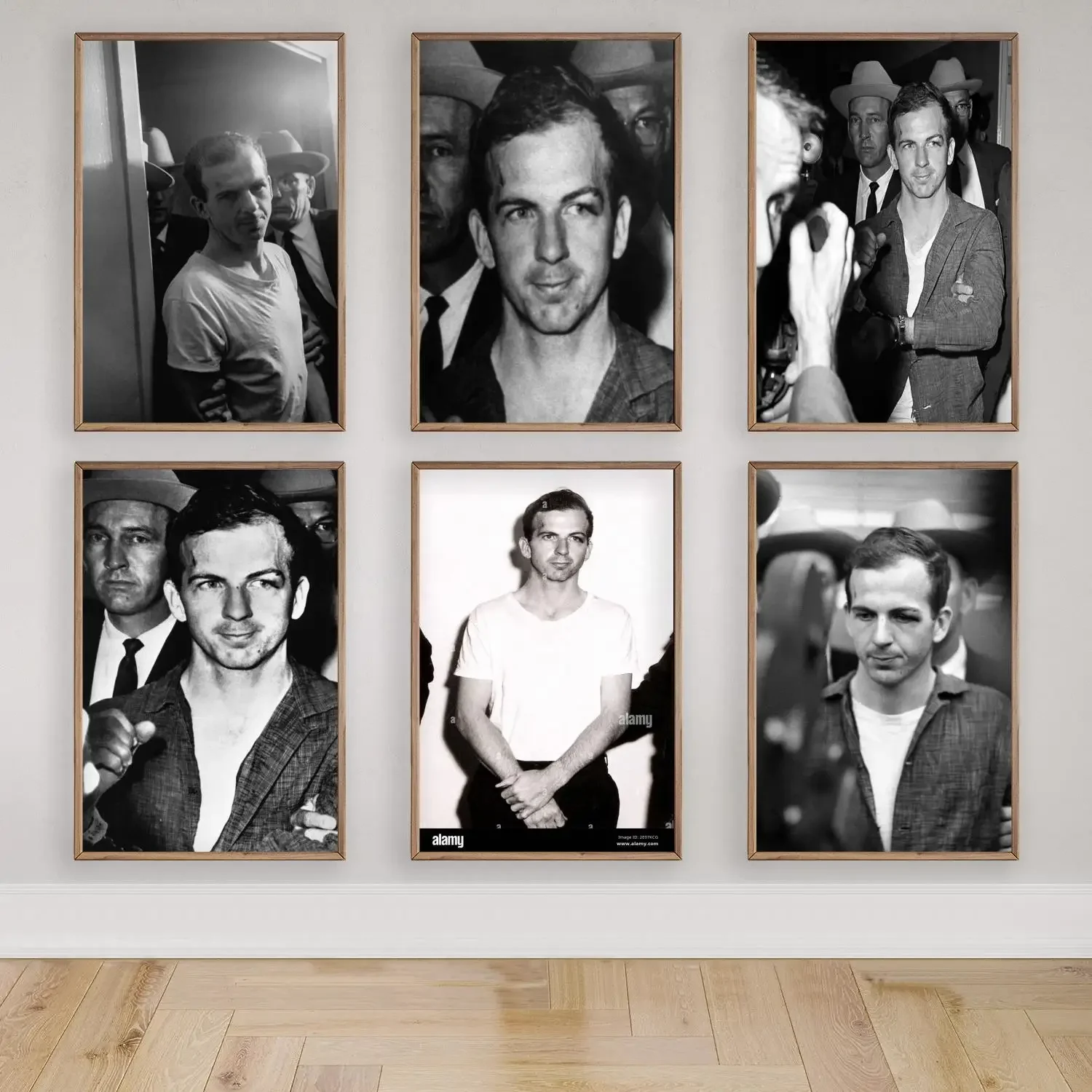 Lee Harvey Oswald Pôster de arte em tela e arte de parede, impressão de imagem, família moderna, decoração de quarto, pôsteres