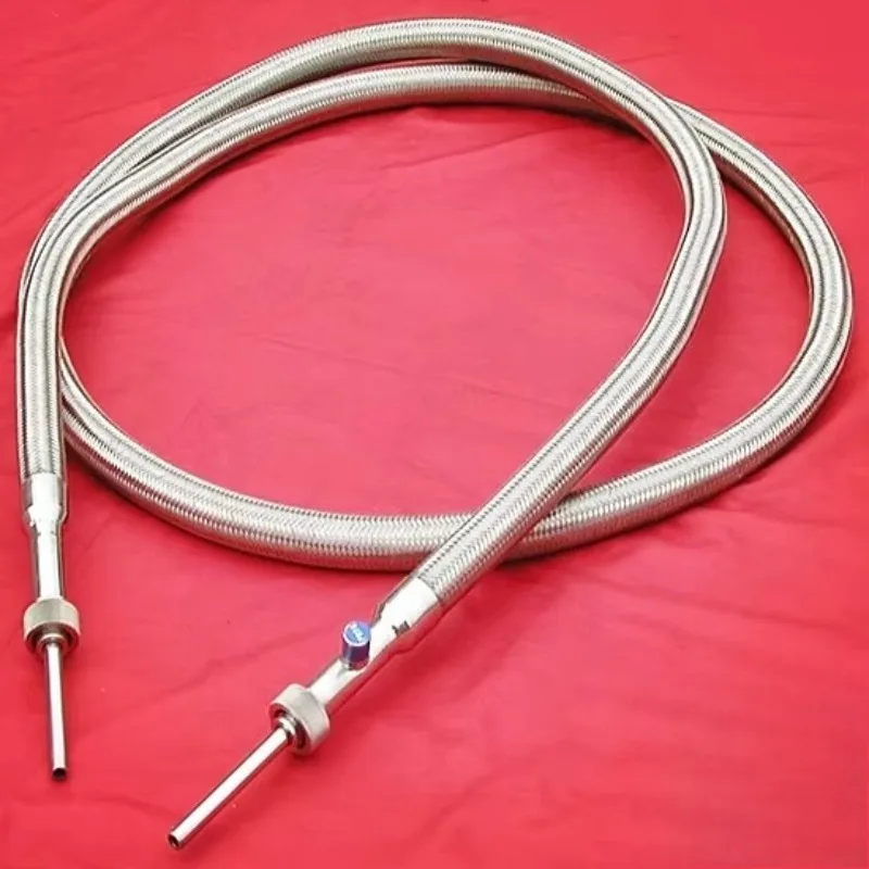 Industrial Liquid Nitrogen Hose Cryo Vacuum Jacketed Cryogenic Hose for IQF Tunnel Freezer