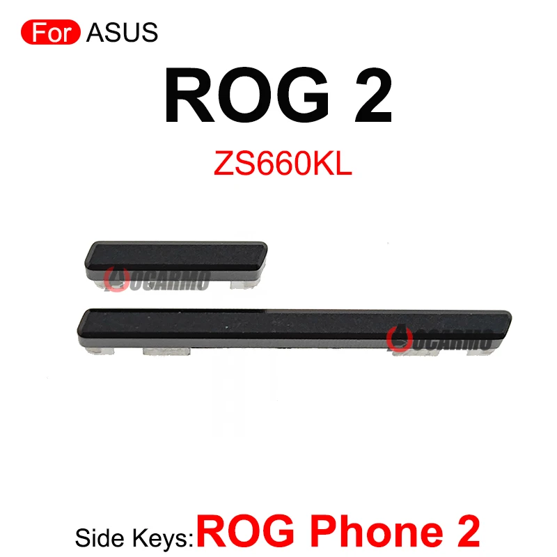 Power On OFF Volume Buttons Side Keys For ASUS ROG Phone 2 3 5 ROG2 ROG3 ZS660KL ZS661KS ZS673KS Replacement Part Black Red Blue