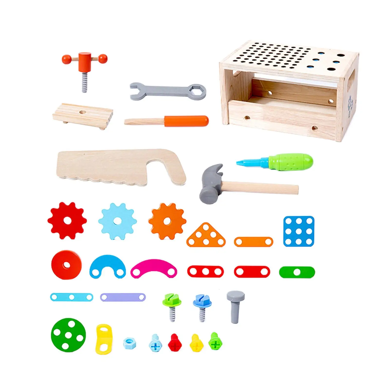 Wooden Tool Set Role Play Toys Tools Set for Kids Children Boys