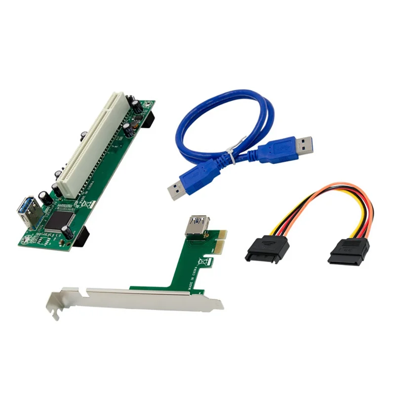 스타일리시한 고속 인터페이스 Pcie X1-PCI 어댑터 확장 카드 ST45 데스크탑 Pcie-USB 3.0 포트가 있는 PCI 변환기