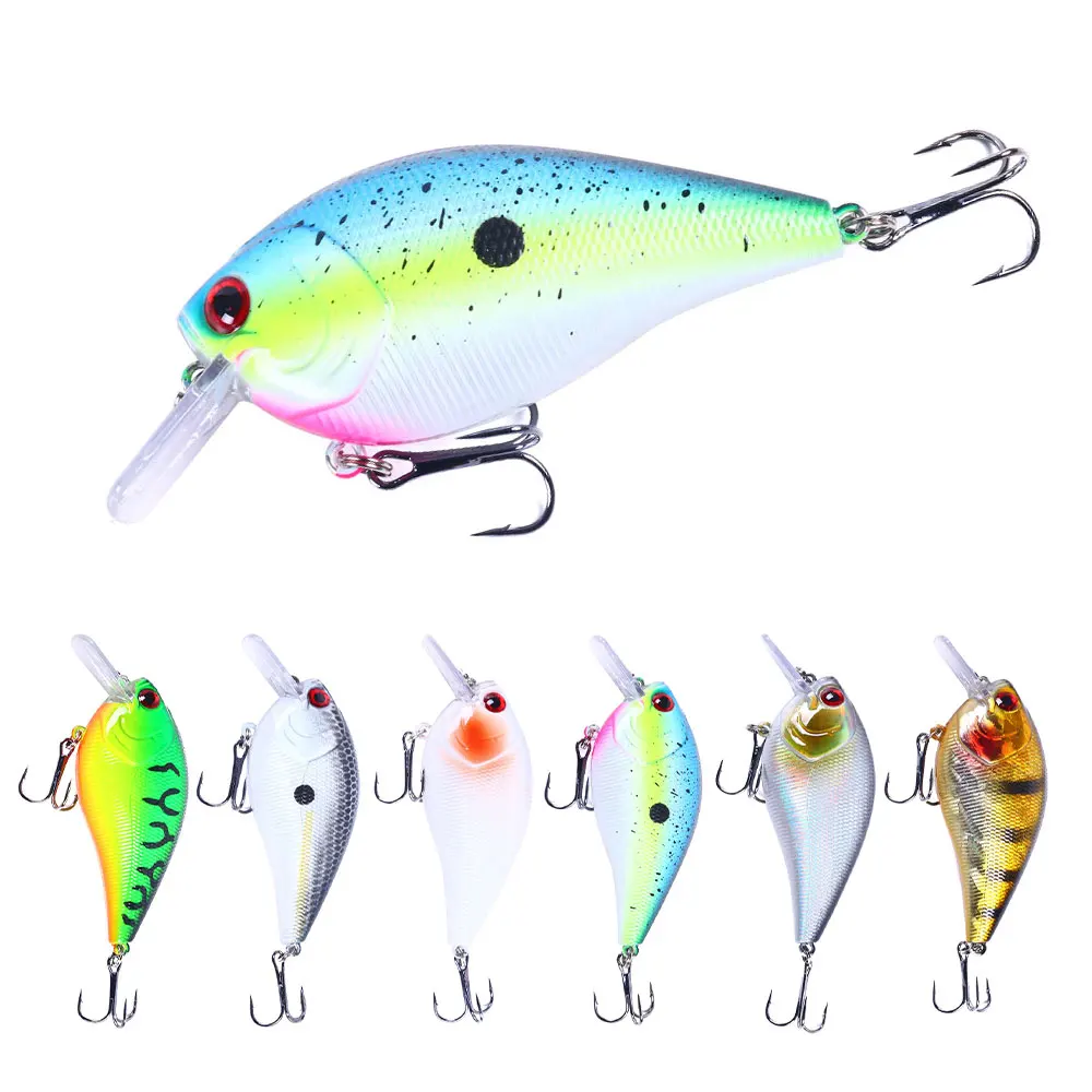 Newup Crank Fishing Lure Bait Wobbler 8.5CM-15G-6# Floating Crankbait Squarebill Swimbait For Bass Pike Predator Pesca