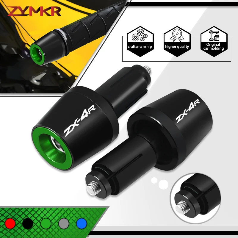 NEUE Lenkergriffe für ZX4R ZX4RR ZX-6R ZX-10R ZX-25R Motorrad Universal Lenker Anti-Rutsch-Stecker Schutzkappe