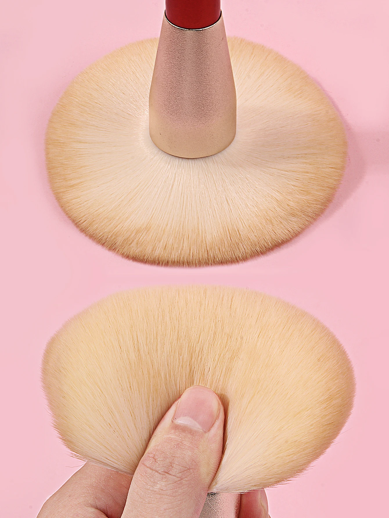 1 stks super grote poederborstel poeder blusher borstel draagbare super zachte make-up setting borstel pluizige make-up borstel beauty tool