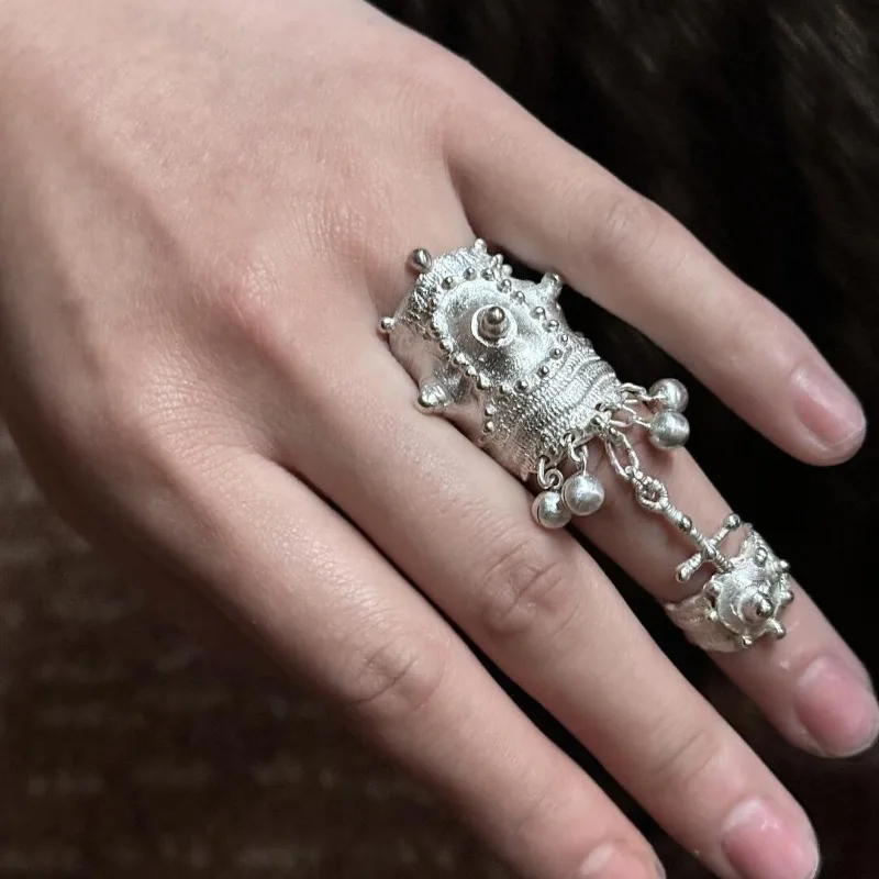 

HQ Vintage Silver Rings for Women Copper Silver Plated Ethnic High Quality Luxury Personalized Fashion Adjustable Ring Jewelry