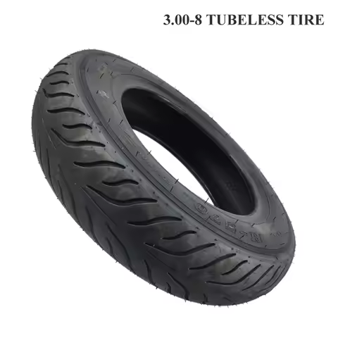 Size 3.00-8 Scooter Tubeless TireVacuum Tyre for Gas and Electric Scooters Warehouse Vehicles Mini Motorcycle Moped 8" Rim