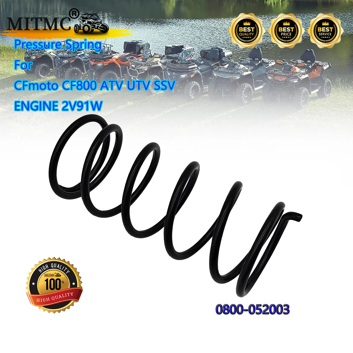 زنبرك ضغط عالي الجودة لـ CF 800 CF800UU-A CF800AU-2B CF800ATR CF800UTR ATV UTV SSV بكرة مدفوعة 0800-052003 #1