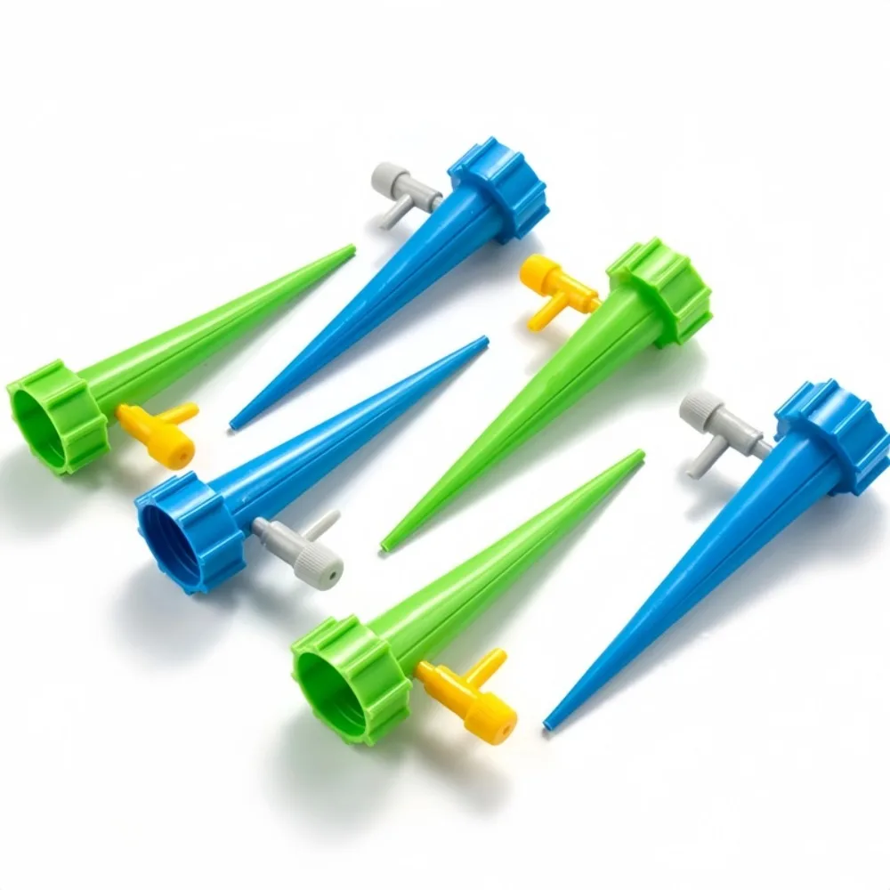 10pcs Adjustable Plastic Drip Head Water Bottle Irrigation Automatic Waterer Used for Home Watering Pots Dripping Device