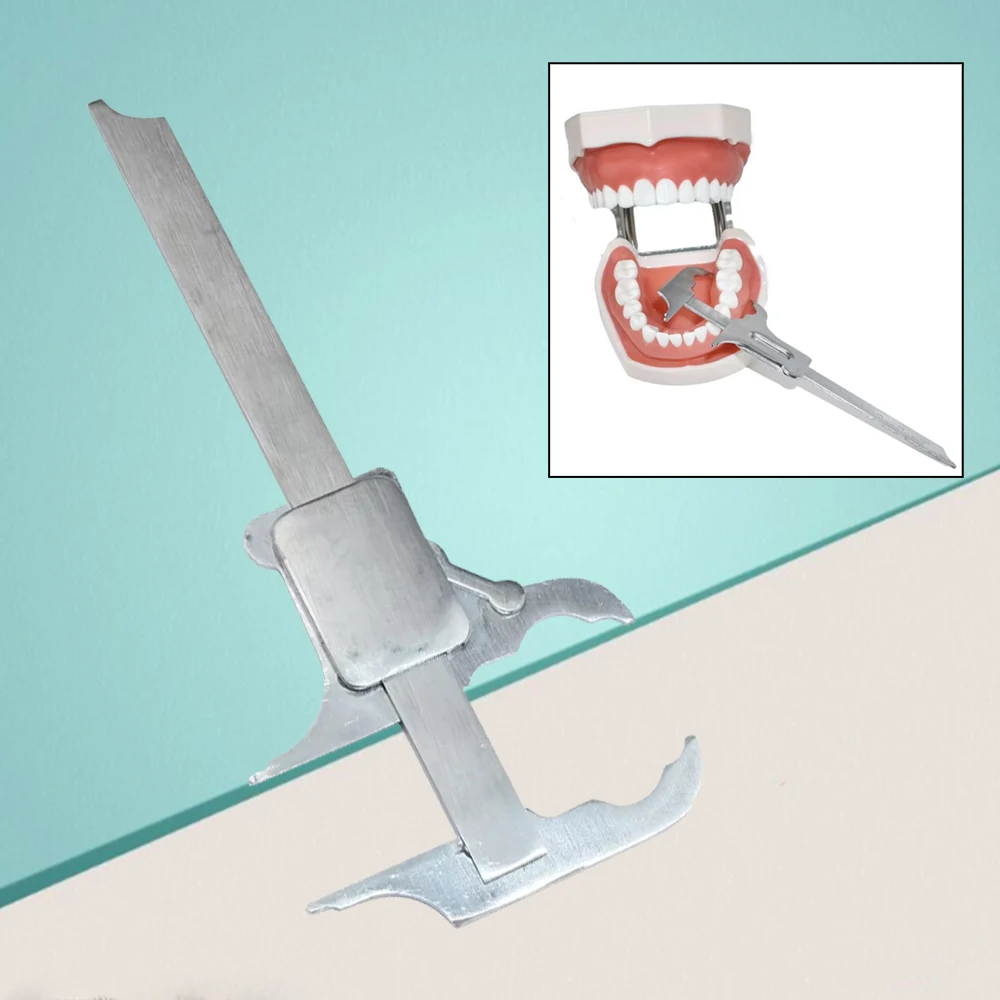 

Стоматологический скользящий штангенциркуль, индикатор подбородка для ортодонтического имплантата, измерительная линейка из нержавеющей стали, новый тип прецизионного инструмента