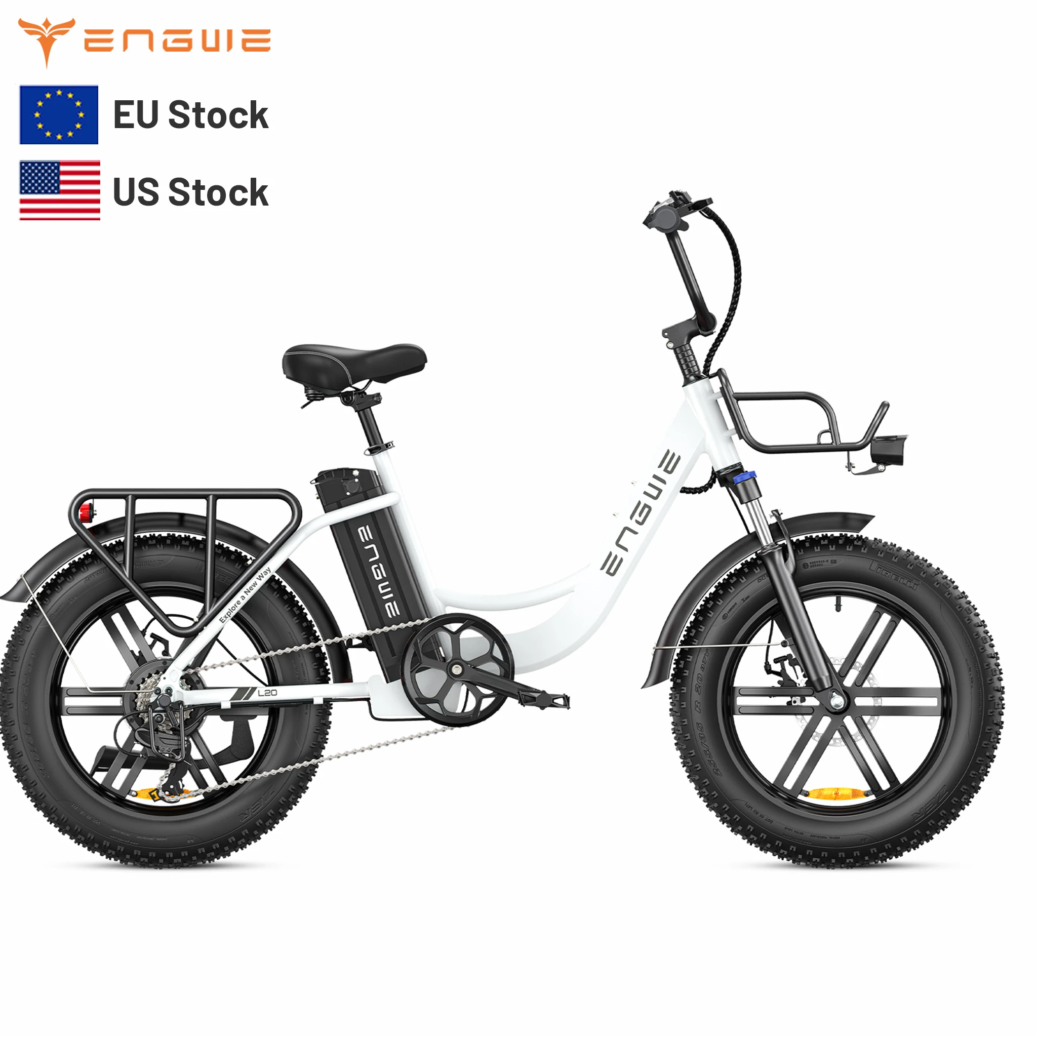 

ENGWE L20 EU Stock 250W New Model Cycle Pedal Assist Ebike 20in Tire Woman Electric Bike