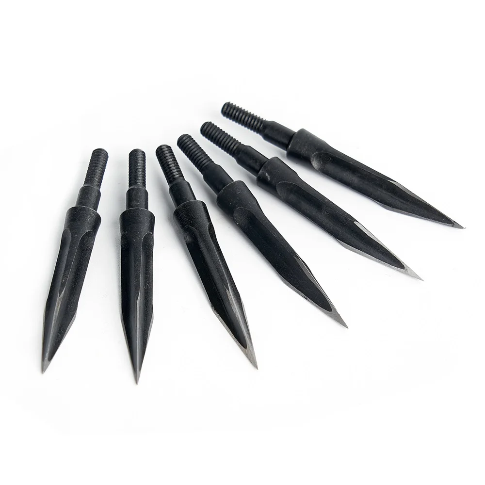 

6/12/24pcs Archery Hunting Arrowhead 125 Grain Carbon Steel Arrow Head Sharp Broadhead for Bow Shooting Accessories