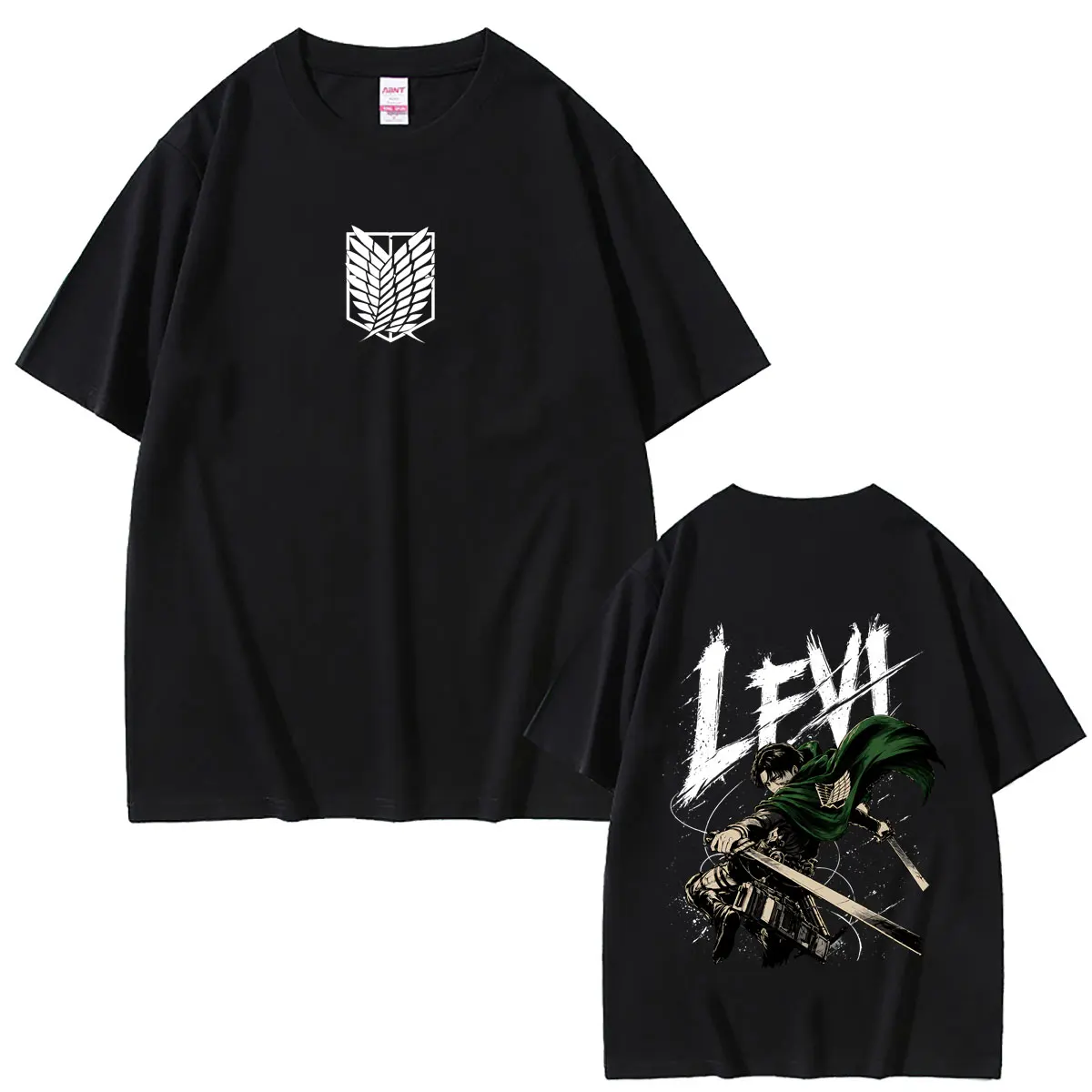 Anime Attack on Titan Levi Ackerman Graphic T-shirt Men Women Cartoon Manga Merch T Shirts Unisex Fashion Oversized Streetwear